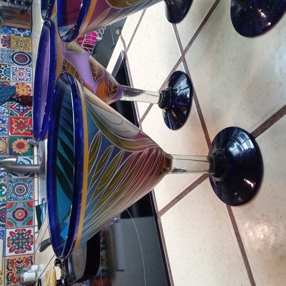 Set of 4 Mexican Margeritas Glasss - Picture 3 of 3